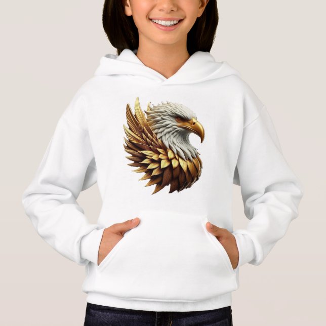 "Eagle Tattoo T-Shirt Design" Hoodie (Front)
