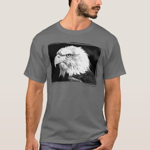 Eagle Template Elegant Dark Grey Add Image T_Shirt