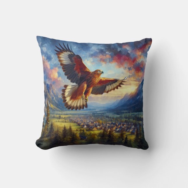 Eagle Throw Pillow (Front)
