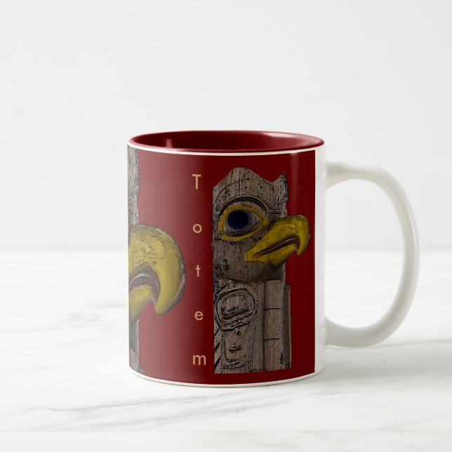 EAGLE TOTEM Collection Two-Tone Coffee Mug (Right)