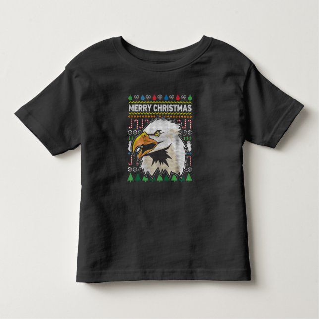 Eagle Ugly Christmas Sweater Wildlife Series (Front)