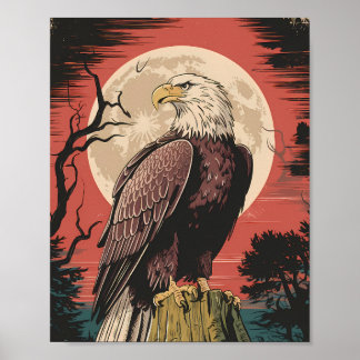 Eagle Vigilante del Bosque Poster