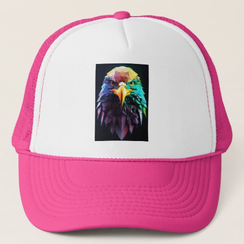 Eagle Vision Striking T_shirt Design Trucker Hat