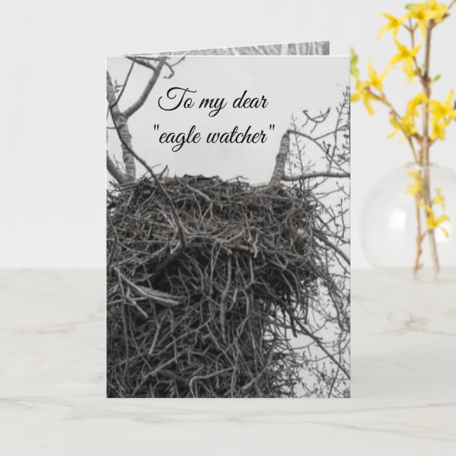Eagle Watcher Card (Yellow Flower)