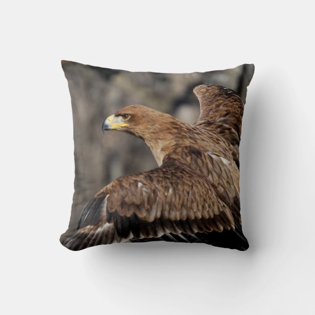 Eagle Wildlife Pillow Photography (Front)