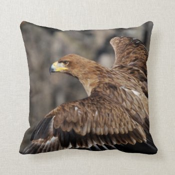 Eagle Wildlife Pillow Photography by BridesToBe at Zazzle