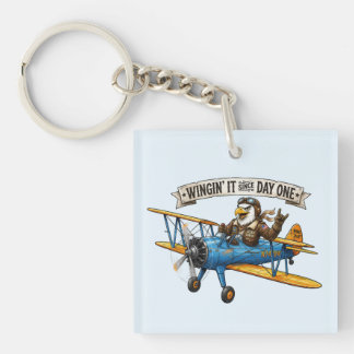 Eagle Winging It Keychain