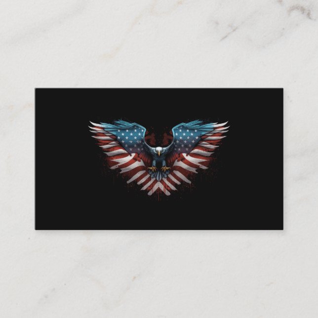 eagle-with-american-flag-it enclosure card (Front)