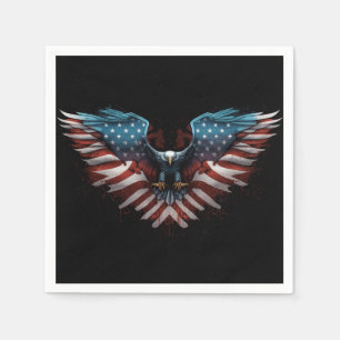 eagle-with-american-flag-it napkins