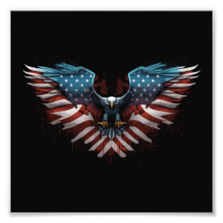 eagle-with-american-flag-it photo print