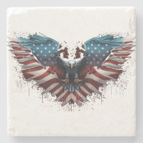 eagle_with_american_flag_it stone coaster