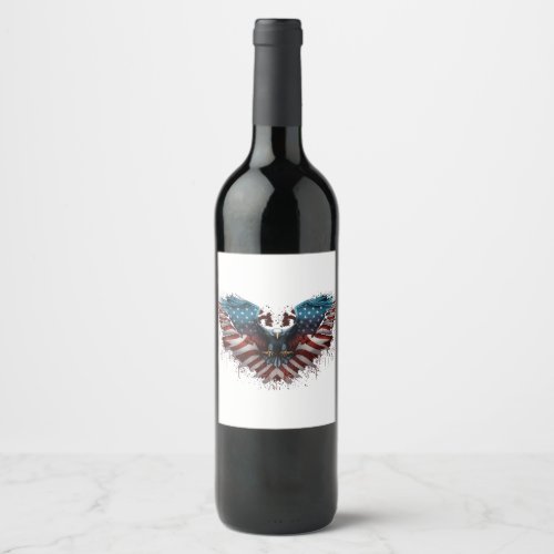 eagle_with_american_flag_it wine label