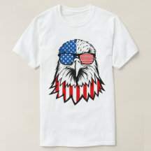 Eagle with American Flag Sunglasses