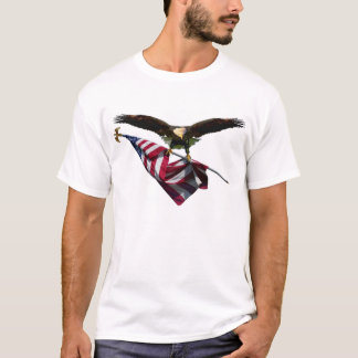 Eagle with American Flag T-Shirt