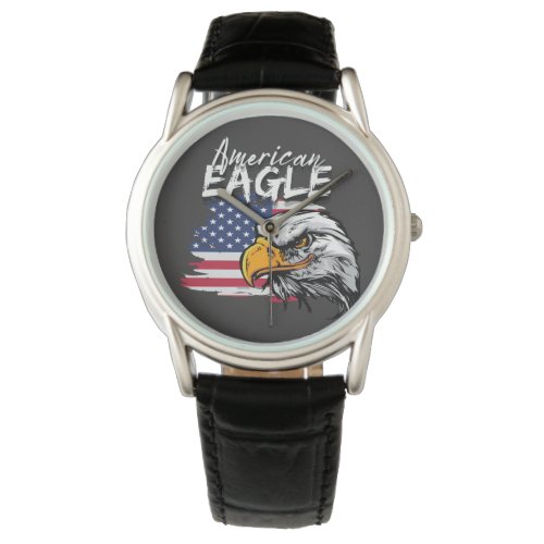 Eagle with American Flag Watch