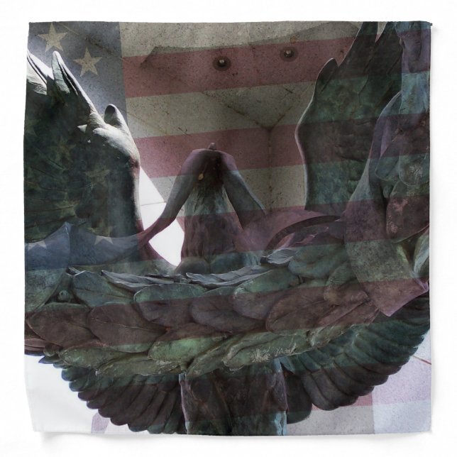 Eagle with Flag Overlay Bandana (Front)