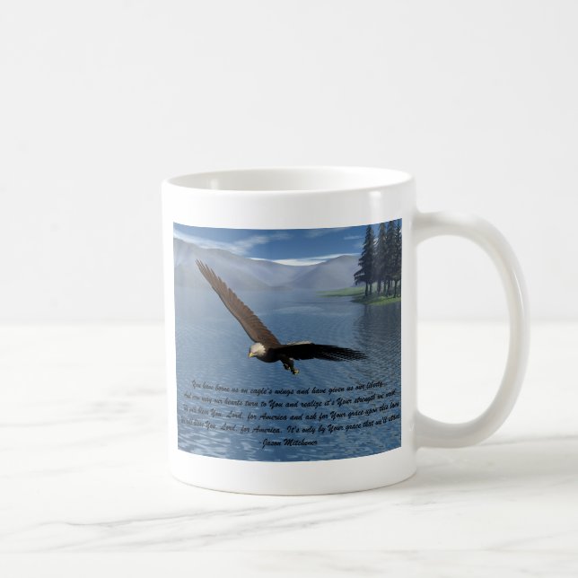 Eagle with Poem Coffee Mug (Right)