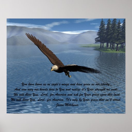 Eagle with Poem Poster | Zazzle