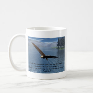 Eagle with Scripture mug