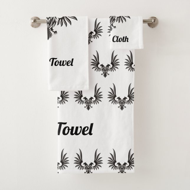 Eagle with two Heads Bath Towel Set (Insitu)