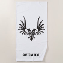 Eagle with two Heads Beach Towel