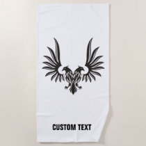 Eagle with two Heads Beach Towel