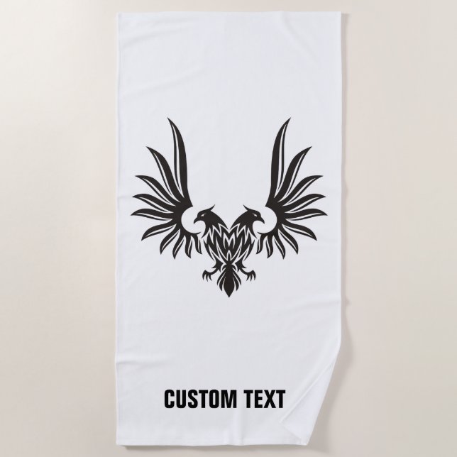 Eagle with two Heads Beach Towel (Front)