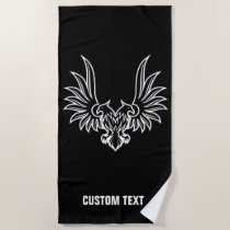 Eagle with two heads beach towel