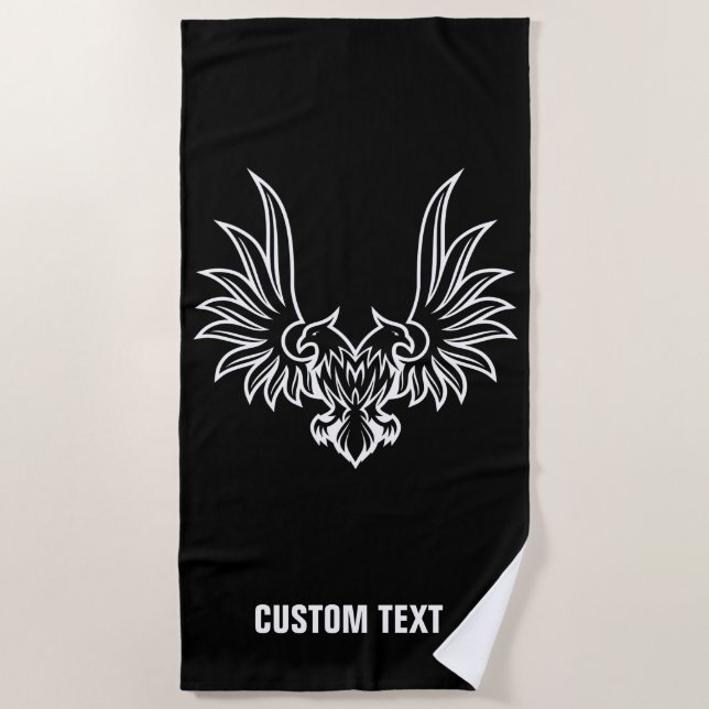 Eagle with two heads beach towel (Front)