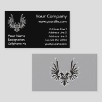 Eagle with two heads business card