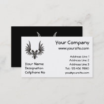 Eagle with two heads business card