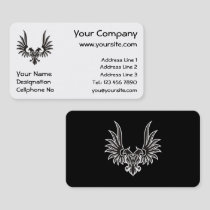 Eagle with two heads business card