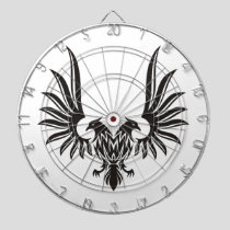 Eagle with two heads dartboard with darts