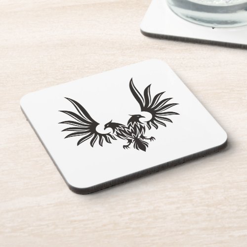Eagle with two heads drink coaster