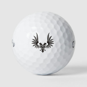 Eagle with two heads golf balls
