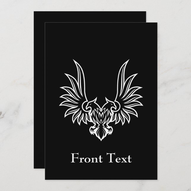 Eagle with two heads invitation (Front/Back)