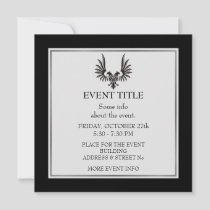 Eagle with two heads invitation