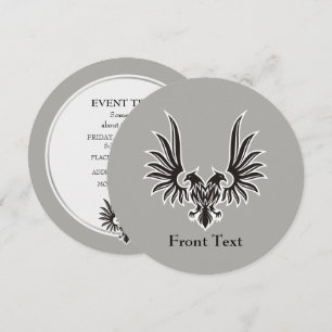 Eagle with two heads invitation