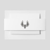 Eagle with two heads invitation belly band