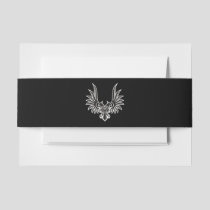 Eagle with two heads invitation belly band