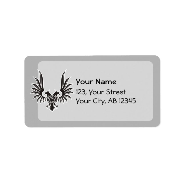 Eagle with two heads label (Front)