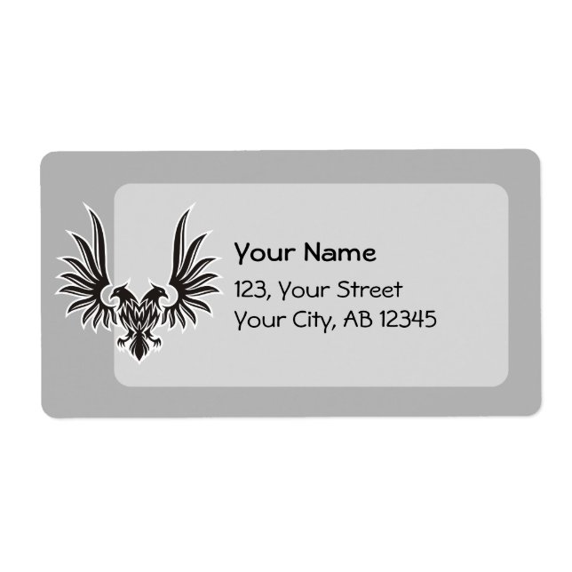 Eagle with two heads label (Front)
