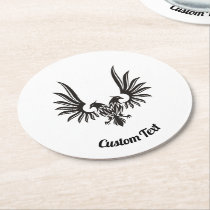 Eagle with two Heads Paper Coaster