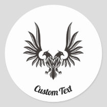 Eagle with two Heads Round Sticker