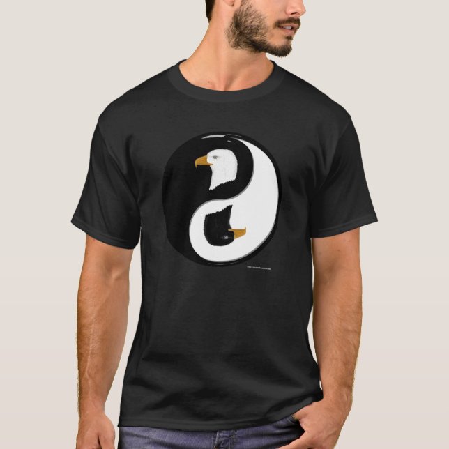 Eagle Yin Yang Men's Nano T-shirt (Front)