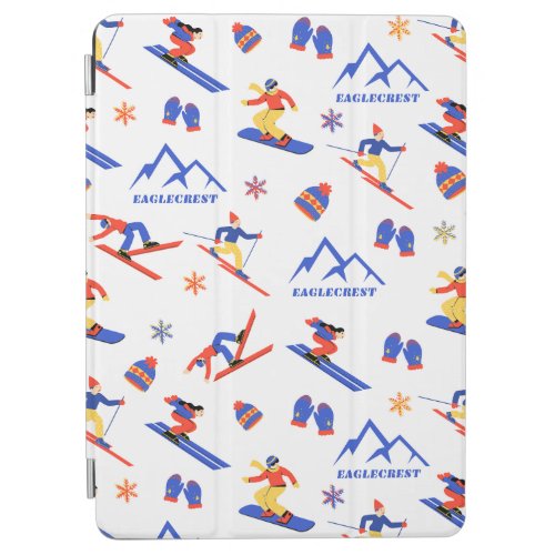 Eaglecrest Alaska Ski Snowboard Pattern iPad Air Cover