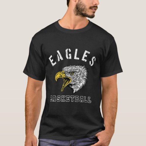 Eagles Basketball School Spirit Team Mascot Game N T_Shirt