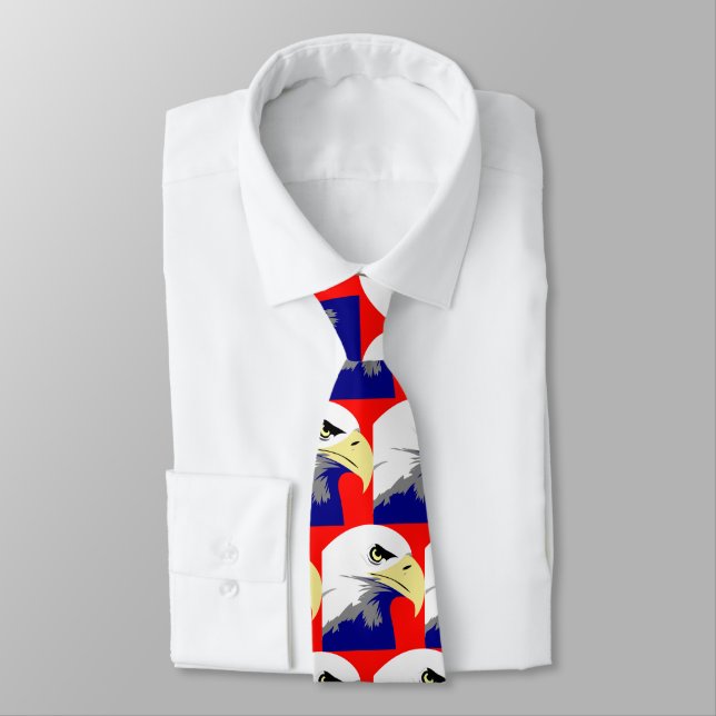 Eagles Blue Football Basketball Baseball Necktie (Tied)