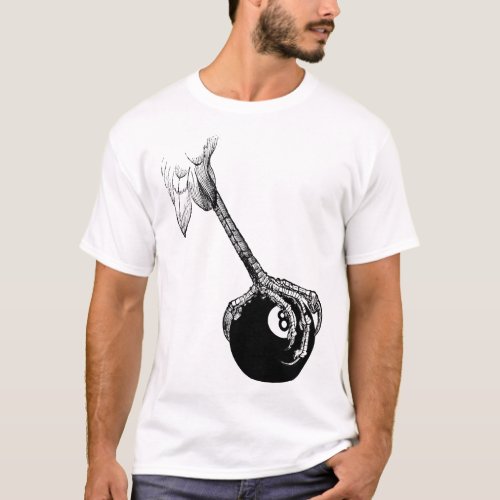 Eagles Claw 8 ball Pool Billiards Game Art T_Shirt