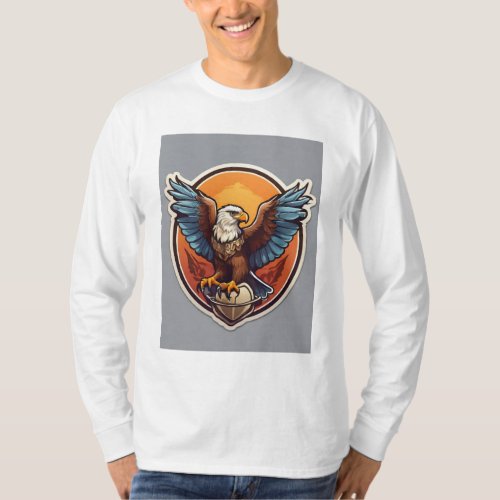 Eagles Emblem Unleash the Spirit of Comm T_Shirt